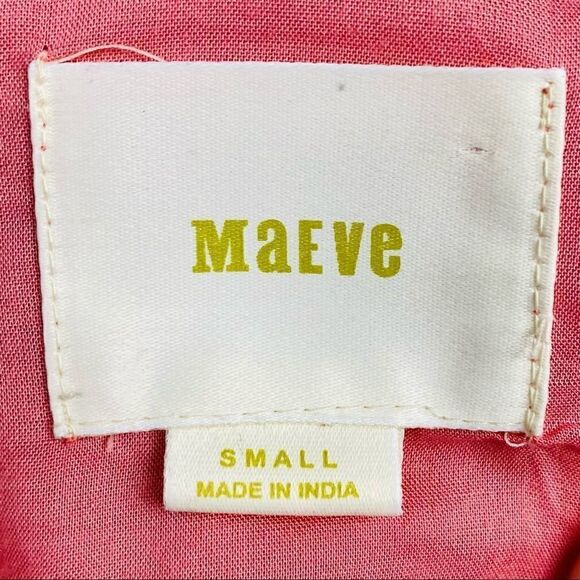 Anthropologie Maeve Bust Tie Coral Print Tank Top - Picture 9 of 13